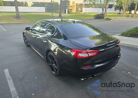 2014 Maserati Quattroporte S z USA, uszkodzony, nr VIN ZAM56RRA6E1089719